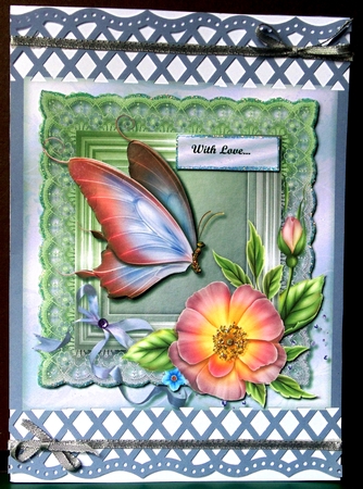 Butterfly Kisses Quick Card by Margarette Blakeborough