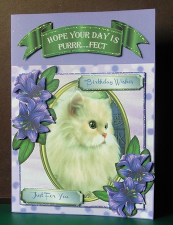 Beautiful Cat in a Gold Oval Frame  by Margarette Blakeborough
