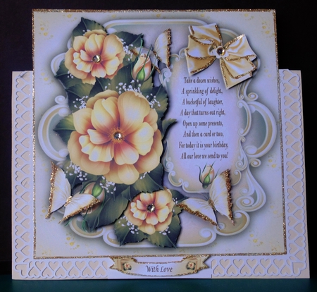 Yellow Vintage Bouquet Card Mini Kit by Margarette Blakeborough
