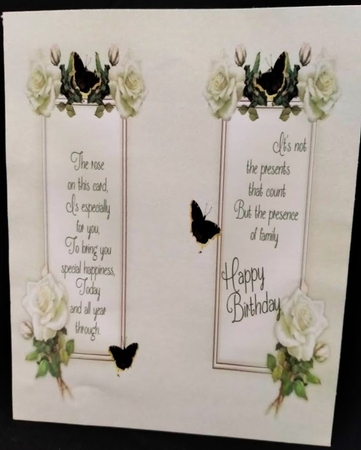 White Rose 3D Decoupage Mini Kit by Margarette Blakeborough