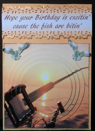 Sea Fishing - Pyrimage/Pyrimid + Insert & Tag  by Margarette Blakeborough
