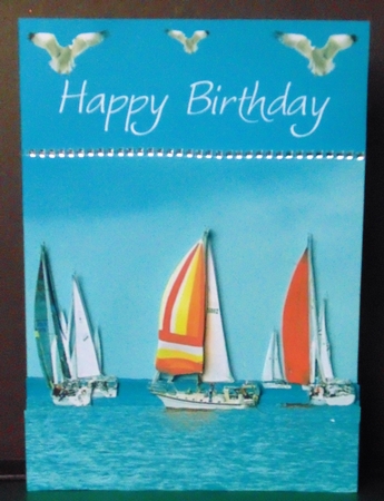 Boats - Sailing - Regatta 2 - 3D Decoupage + Insert & Tag by Margarette Blakeborough