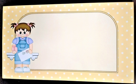 3D On the Shelf Card Kit - Little Toddler Joane has a Mini Card & Envelope by Margarette Blakeborough