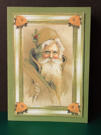 Christmas Santa+verse by Margarette Blakeborough