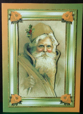 Christmas Santa+verse by Margarette Blakeborough