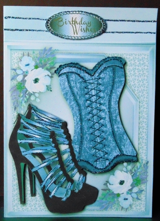 Blue Bask , Anenomies and Shoes  by Margarette Blakeborough