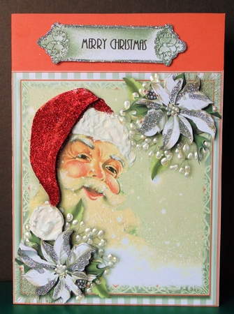 Santa Card Front Kit by Margarette Blakeborough