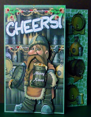Cheers Birthday Card Kit by Margarette Blakeborough