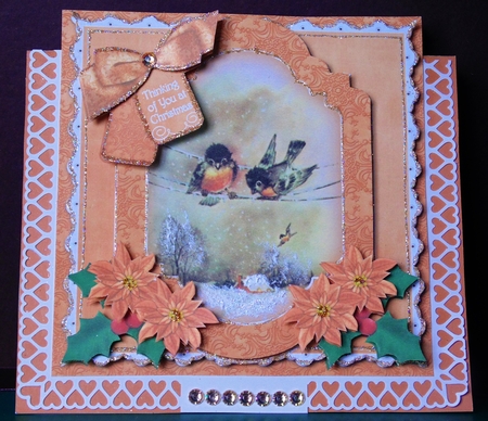 Cheeky Birds Thinking of You at Christmas 6in Step by Step by Margarette Blakeborough