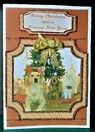 JJ PETS LOVE CHRISTMAS TOO 8x8 by Margarette Blakeborough