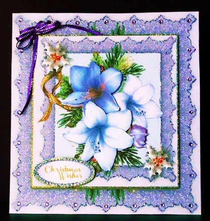 Beautiful Lilac Festive Amaryllis  by Margarette Blakeborough