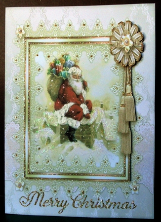 Backing Card Topper Lace Frame by Margarette Blakeborough