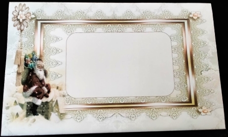 Backing Card Topper Lace Frame by Margarette Blakeborough