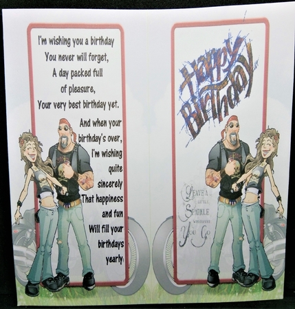 Biker Couple by Margarette Blakeborough