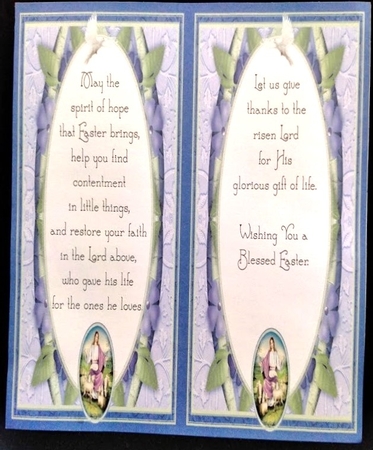 THE LORD IS MY SHEPHERD 7.5 Easter Sympathy Decoupage & Insert Mini Kit by Margarette Blakeborough