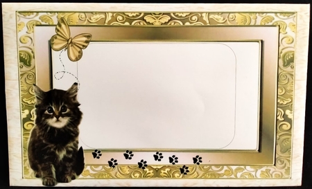 Purrrfect Birthday Cute Kitten by Margarette Blakeborough