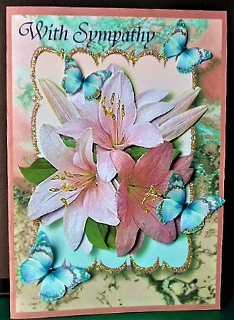 pink lilies by Margarette Blakeborough