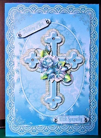 Cross and Flowers 5 by Margarette Blakeborough
