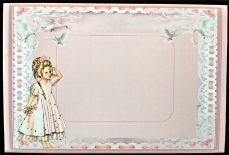 Sweet Little Looking For Dreams A5 Card Front & Decoupage by Margarette Blakeborough