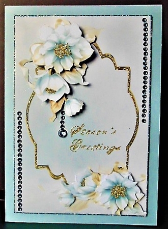 WINTER SOPHISTICATION CARD FRONT by Margarette Blakeborough