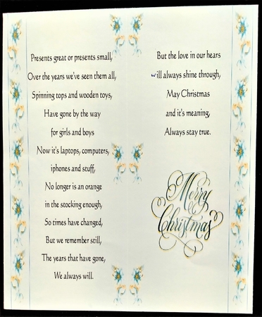 WINTER SOPHISTICATION CARD FRONT by Margarette Blakeborough