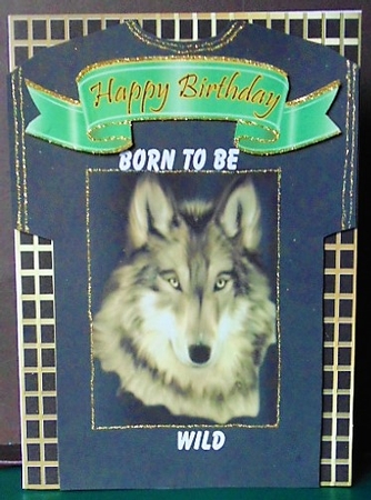 Born to be wild t-shirt shaped card. by Margarette Blakeborough