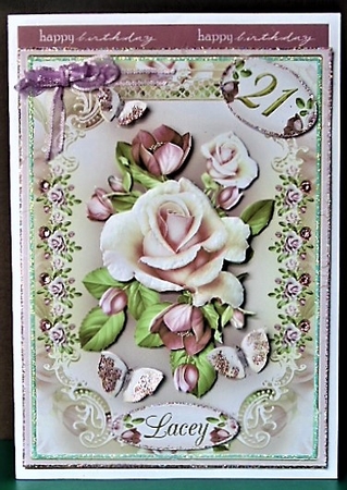 Shabby Chic White Roses for All Occasions Mini Kit by Margarette Blakeborough