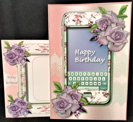 SmartPhone & Roses by Margarette Blakeborough