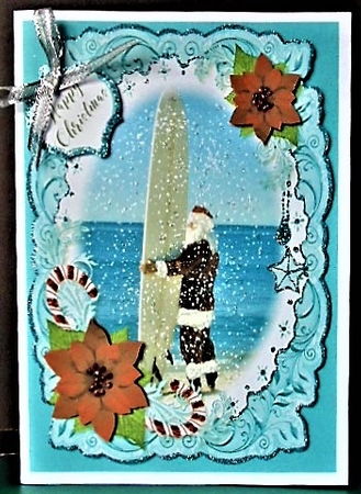 Christmas in the Sun A5 Toppers set of 10 Plus Insert by Margarette Blakeborough