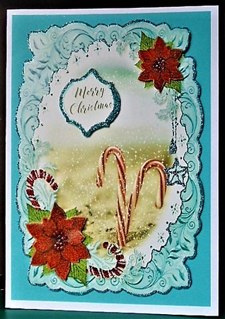 Christmas in the Sun A5 Toppers set of 10 Plus Insert by Margarette Blakeborough