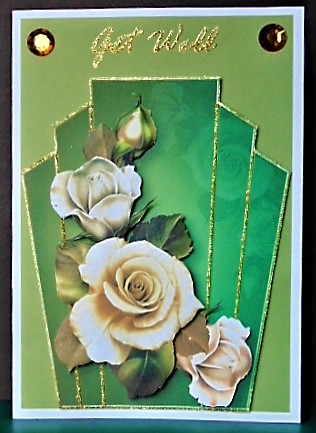 Art Deco Autumn Fantasy Roses + Decoupage by Margarette Blakeborough