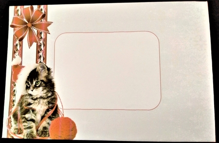 JJ PETS LOVE CHRISTMAS TOO CUTE CAT 8X8 by Margarette Blakeborough