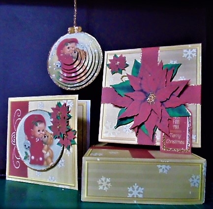3D Bauble Card And Gift Box Set Two Mini Kit 2 by Margarette Blakeborough