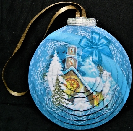 3D Bauble Card And Gift Box Christmas Church Kit.1  by Margarette Blakeborough