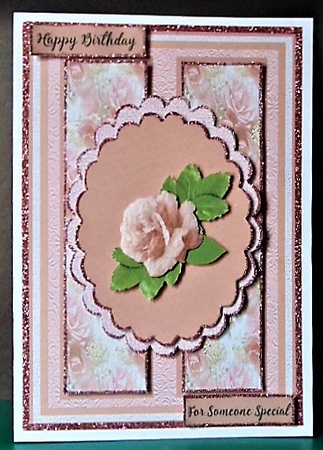 Pink Rose Double Rectangle Kit by Margarette Blakeborough