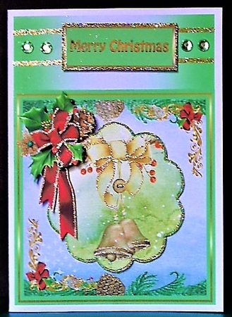 Christmas bells and holly by Margarette Blakeborough