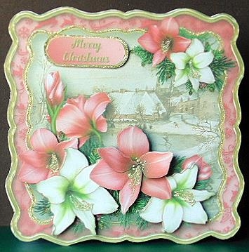 Village Christmas Wavy Edge Card Mini Kit by Margarette Blakeborough