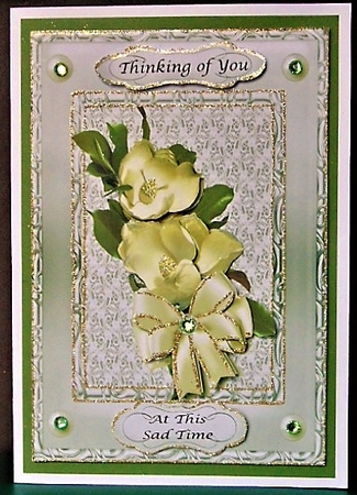 Sympathy Magnolia in silver frame by Margarette Blakeborough