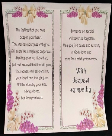 Sympathy Orchids in silver frame by Margarette Blakeborough