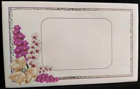 Sympathy Orchids in silver frame by Margarette Blakeborough