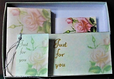 Pink Rose A6 Stationery Kit by Margarette Blakeborough