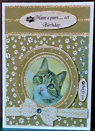 TABBY CAT  THANK YOU AND VARIOUS OTHER SENTIMENTS by Margarette Blakeborough