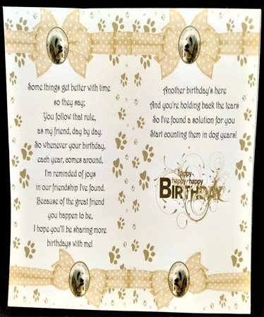 LABRADOODLE THANK YOU AND VARIOUS OTHER SENTIMENTS by Margarette Blakeborough