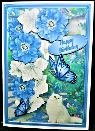 Cottage Garden - 5in x 7in Card Mini Kit by Margarette Blakeborough
