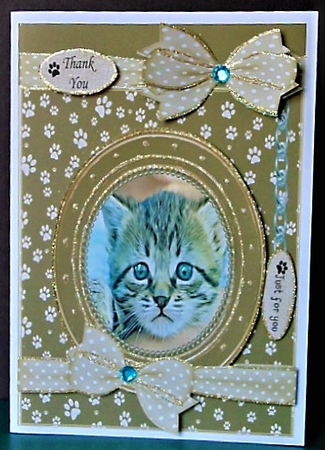 KITTEN 5 THANK YOU AND VARIOUS OTHER SENTIMENTS by Margarette Blakeborough