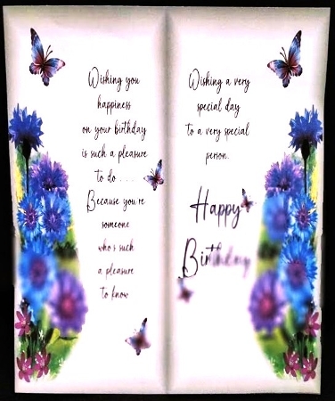 with very best wishes corn flowers by Margarette Blakeborough