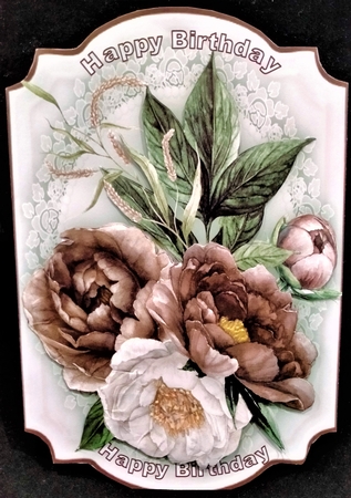 Print, Cut and Fold Beautiful Velvet Bouquet  by Margarette Blakeborough