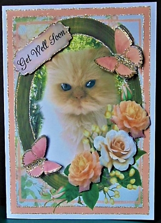 blue eyes greetings by Margarette Blakeborough
