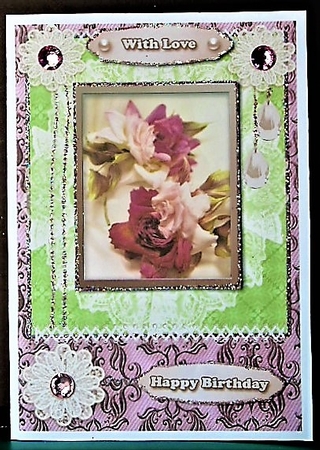 Shabby Chic Quick Card 2 by Margarette Blakeborough