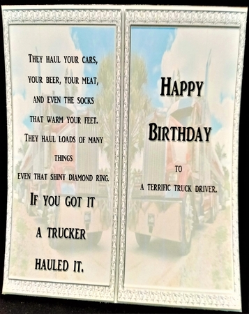 RED & CHROME TRUCK LORRY HGV DRIVER BIRTHDAY AND NUMEROUS OTHER SENTIMENTS by Margarette Blakeborough
